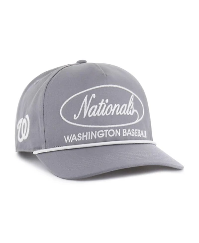 '47 Brand Men's Gray Washington Nationals Foundational Hitch Adjustable Hat