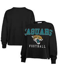 '47 Brand Women's Black Jacksonville Jaguars Outreach City Oversized Long Sleeve T-Shirt