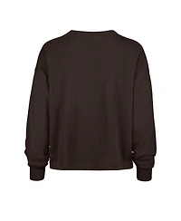 '47 Brand Women's Brown Cleveland Browns Outreach City Oversized Long Sleeve T-Shirt