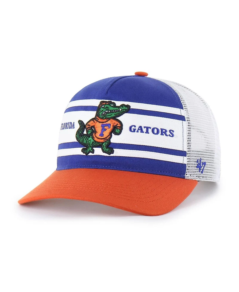 '47 Brand Big Boys and Girls Royal/Orange Florida Gators Super Stripe Hitch Adjustable Trucker Hat