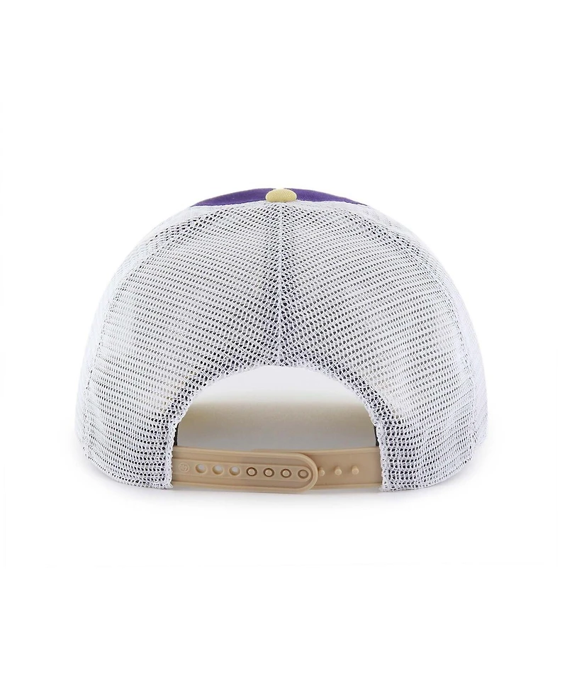 '47 Brand Big Boys and Girls Purple/Gold Washington Huskies Super Stripe Hitch Adjustable Trucker Hat
