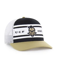 '47 Brand Big Boys and Girls Black/Gold Ucf Knights Super Stripe Hitch Adjustable Trucker Hat