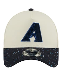 New Era Men's Cream Arizona Diamondbacks Speckle A-Frame 9FORTY Adjustable Hat