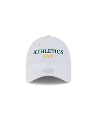 New Era Women's White Athletics Team Fan 9TWENTY Adjustable Hat