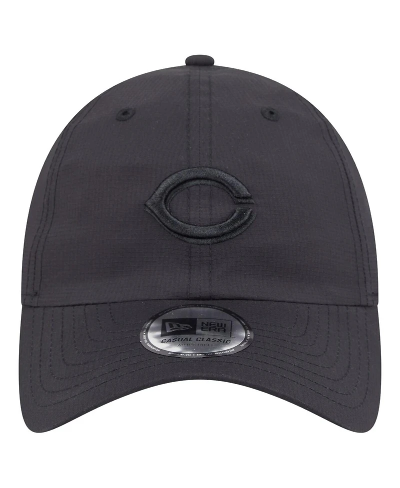 New Era Men's Black Cincinnati Reds Ripstop Casual Classic Adjustable Hat