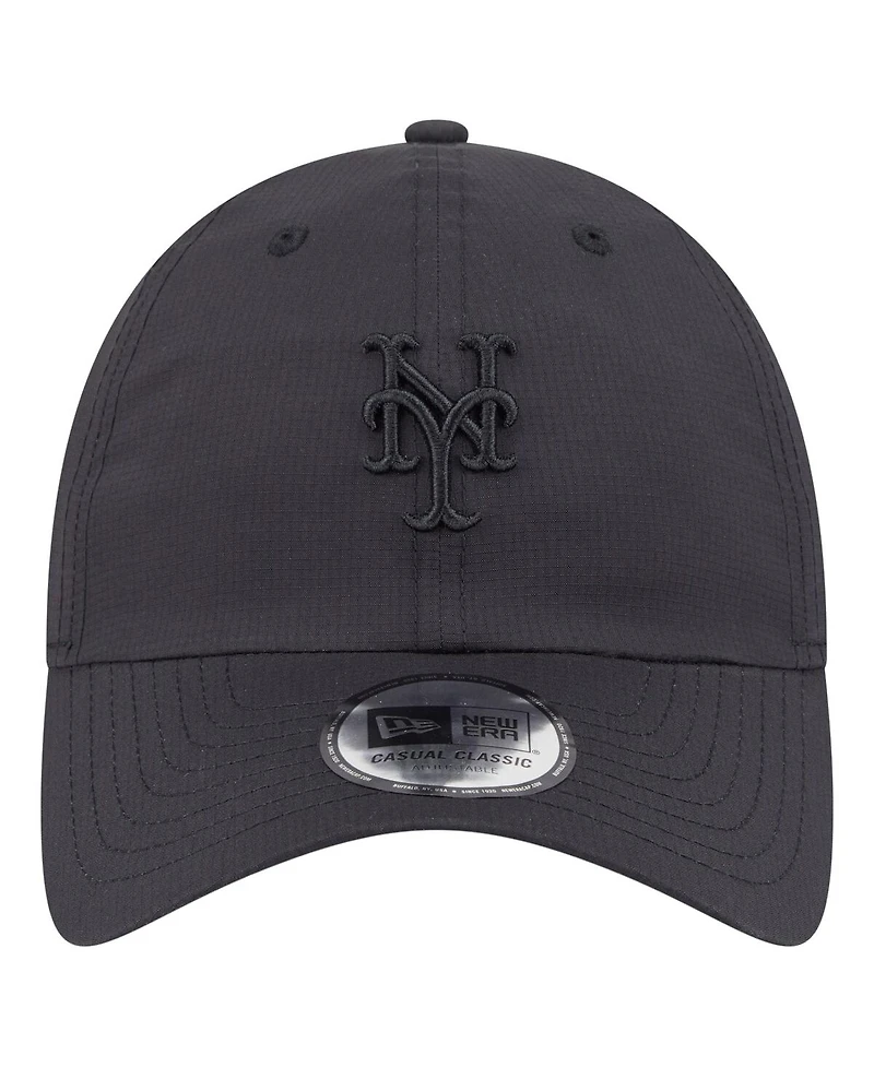 New Era Men's Black New York Mets Ripstop Casual Classic Adjustable Hat