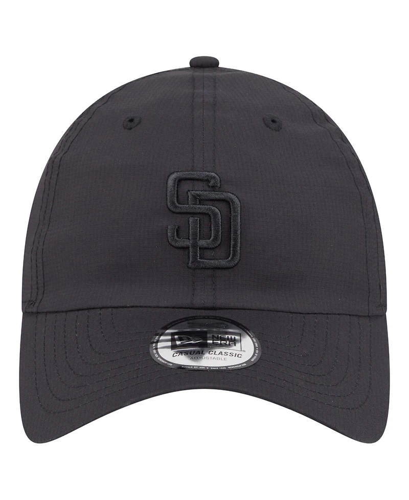 New Era Men's Black San Diego Padres Ripstop Casual Classic Adjustable Hat