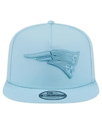 New Era Men's Light Blue New England Patriots Color Pack A-Frame 9FIFTY Snapback Hat