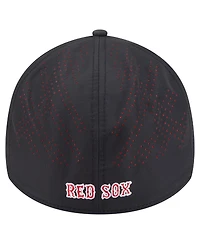 New Era Men's Black Boston Red Sox Night 39THIRTY Flex Hat