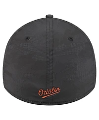 New Era Men's Black Baltimore Orioles Tonal Camo 39THIRTY Flex Hat