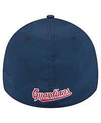 New Era Men's Navy Cleveland Guardians Tonal Camo 39THIRTY Flex Hat