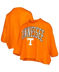 Pressbox Women's Tennessee Orange Volunteers Midi Arch Over Logo Oversized T-Shirt