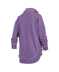 Pressbox Women's Purple Washington Huskies Northfork Sojourn Poncho Quarter-Zip Sweatshirt