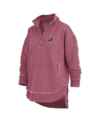 Pressbox Women's Garnet South Carolina Gamecocks Northfork Sojourn Poncho Quarter-Zip Sweatshirt