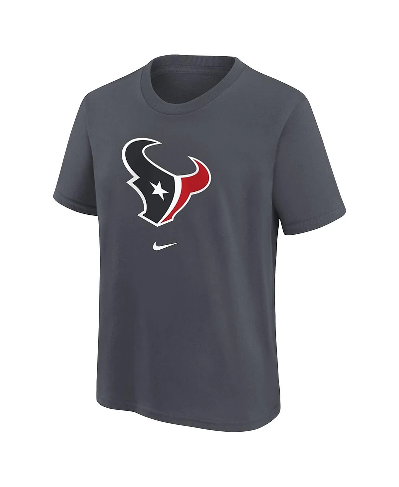 Nike Big Boys and Girls Anthracite Houston Texans Primary Logo Legend T-Shirt