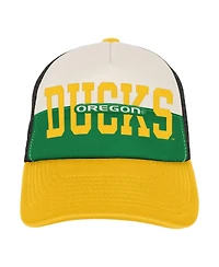 Outerstuff Big Boys and Girls Green/Cream Oregon Ducks Modern Fan Trucker Adjustable Hat