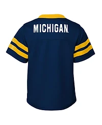 Outerstuff Big Boys and Girls 2-Piece Navy Michigan Wolverines Red Zone Two-Piece Top Pants Set