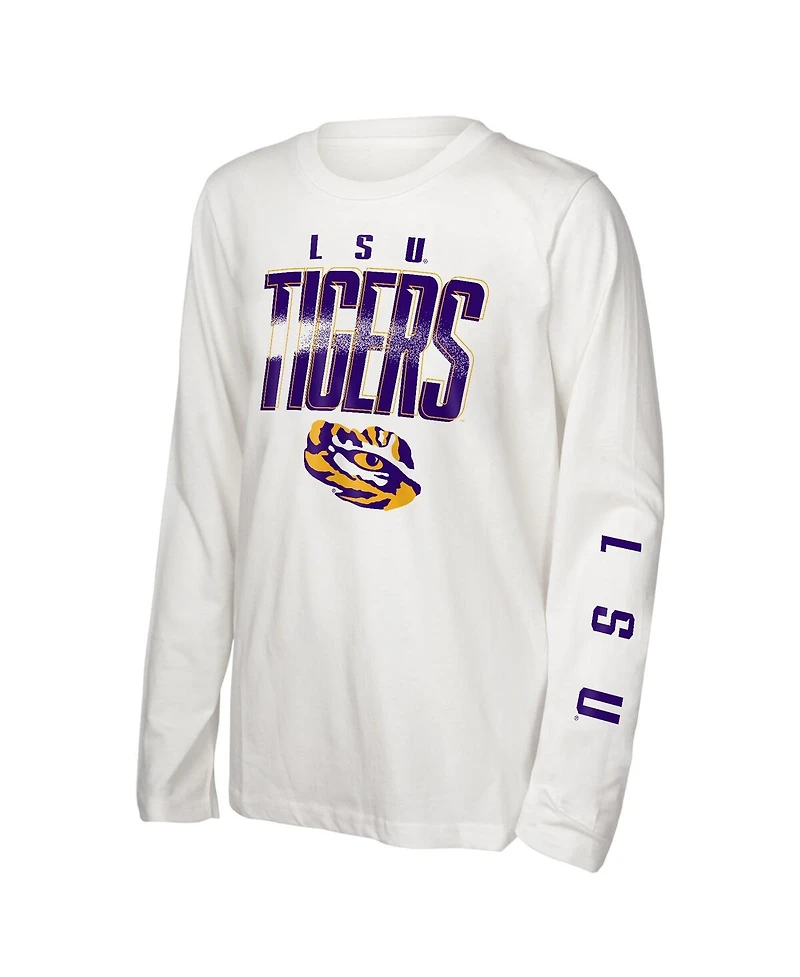 Outerstuff Big Boys and Girls Lsu Tigers The Mix T-Shirt Combo Set