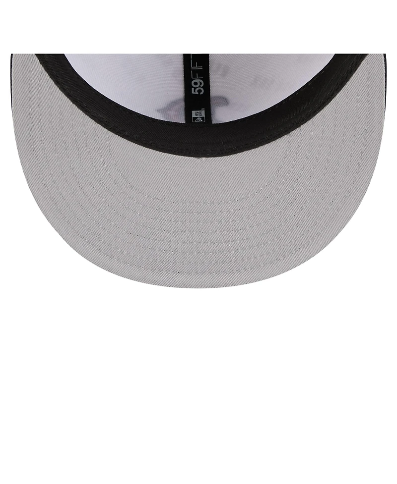 New Era Men's White/Navy Boston Red Sox Repeat 59FIFTY Fitted Hat