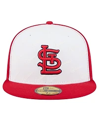 New Era Men's White/Red St. Louis Cardinals Repeat 59FIFTY Fitted Hat