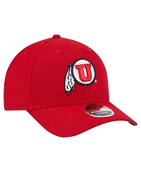New Era Men's Red Utah Utes Team Collective 9FORTY M-Crown Adjustable Hat