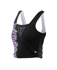 New Era Women's Eclipse Black/White Golden State Valkyries Reversible Cropped Sport Classics Tank Top