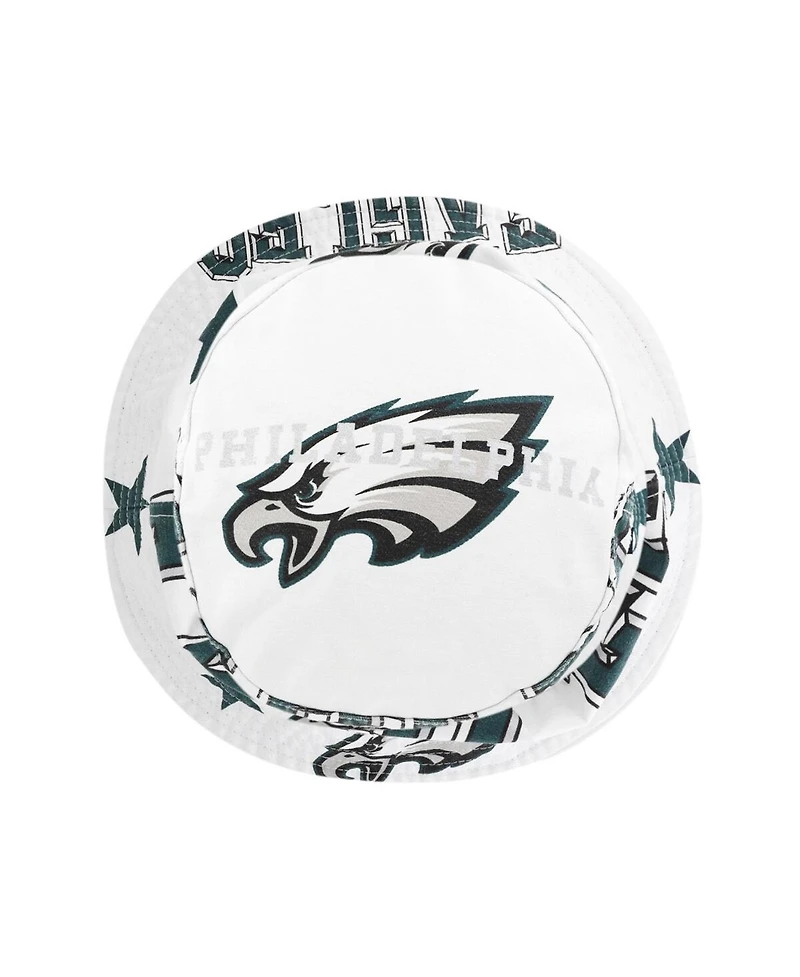 '47 Brand Women's White Philadelphia Eagles Energize Bucket Hat