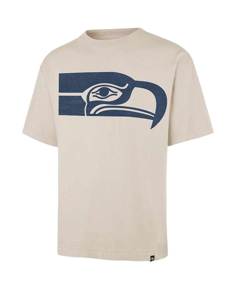 '47 Brand Men's Tan Seattle Seahawks Bouldering Imprint Ravine Foundation Throwback T-Shirt