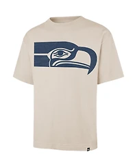 '47 Brand Men's Tan Seattle Seahawks Bouldering Imprint Ravine Foundation Throwback T-Shirt