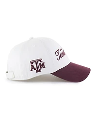 '47 Brand Men's White Texas A&M Aggies Contemporary Basics Foundation Clean Up Adjustable Hat