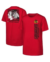Outerstuff Big Boys and Girls Red Chicago Blackhawks Atmosphere T-Shirt