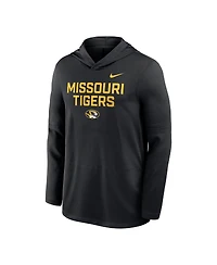 Nike Men's Black Missouri Tigers 2025 Sideline Dri-fit Long Sleeve Hoodie T-Shirt