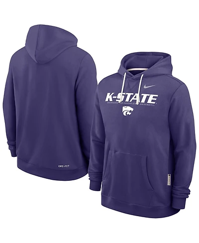 Nike Men's Purple Kansas State Wildcats 2025 Sideline Performance Pullover Hoodie