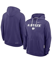 Nike Men's Purple Kansas State Wildcats 2025 Sideline Performance Pullover Hoodie