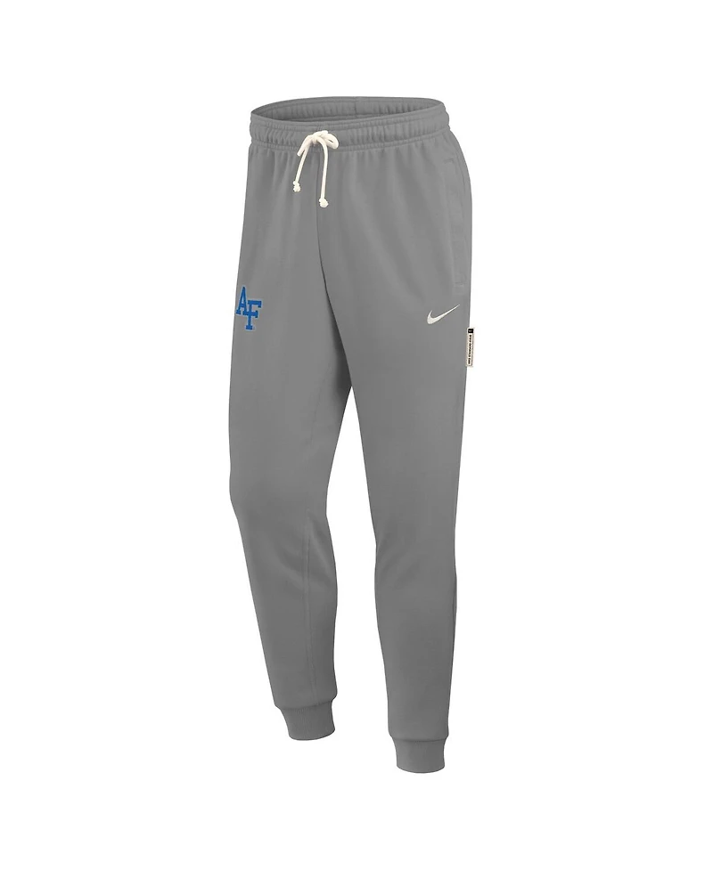 Nike Men's Heather Gray Air Force Falcons 2025 Sideline Performance Taper Pants