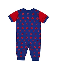 Outerstuff Newborn Blue Philadelphia Phillies Hard 90 Coveralls