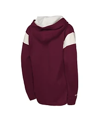 Mitchell & Ness Big Boys and Girls Burgundy Colorado Avalanche Thermal Lightweight Pullover Hoodie