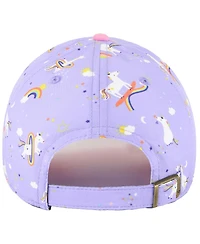 '47 Brand Girls Preschool Lavender Washington Commanders Unicorn Clean Up Adjustable Hat