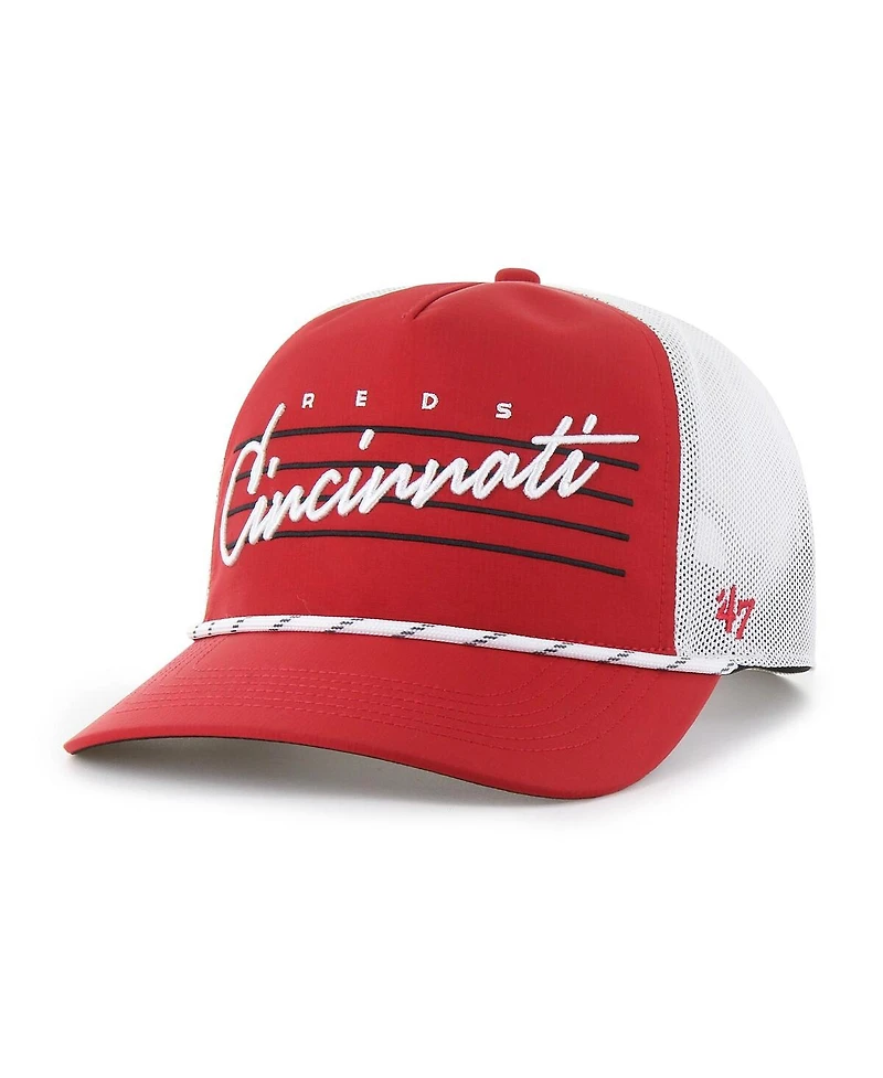 '47 Brand Men's Red Cincinnati Reds Brrr Downburst Mesh Hitch Adjustable Hat