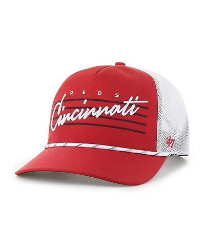 '47 Brand Men's Red Cincinnati Reds Brrr Downburst Mesh Hitch Adjustable Hat