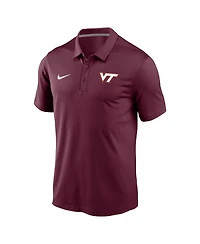 Nike Men's Maroon Virginia Tech Hokies Victory Solid Performance Polo Shirt