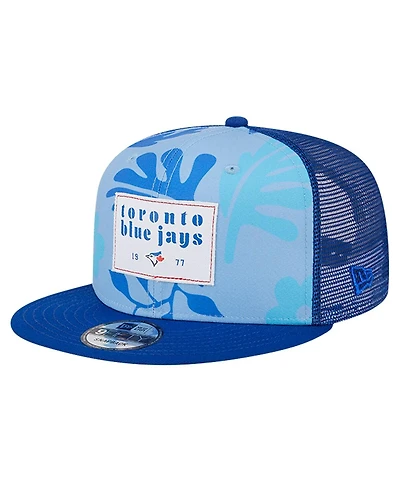New Era Men's Royal Toronto Blue Jays Bikini Bottom Trucker 9FIFTY Snapback Hat