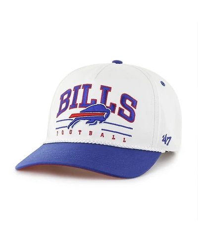 '47 Brand Men's White/Royal Buffalo Bills Roscoe Two-Toned Hitch Adjustable Hat