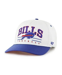 '47 Brand Men's White/Royal Buffalo Bills Roscoe Two-Toned Hitch Adjustable Hat