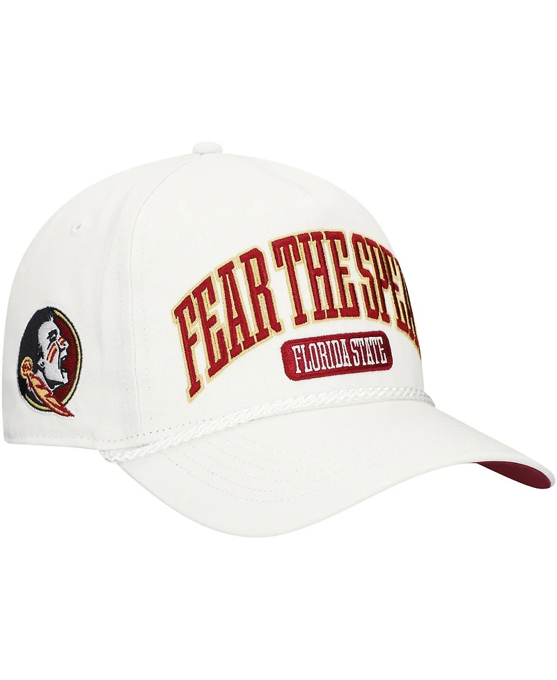 '47 Brand Men's White Florida State Seminoles Local Arch Hitch Snapback Hat