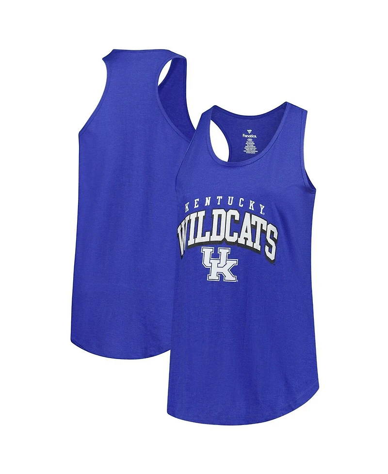 Fanatics Women's Royal Kentucky Wildcats Plus Arch Tank Top