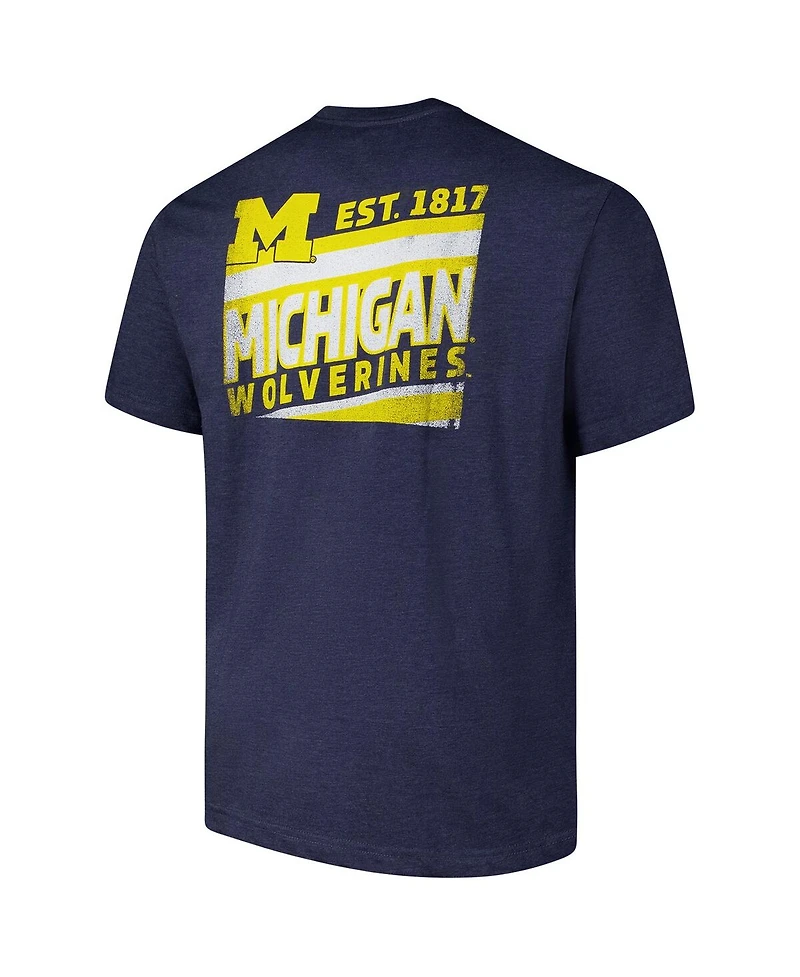 Fanatics Men's Navy Michigan Wolverines Big Tall Ideal Faded T-Shirt