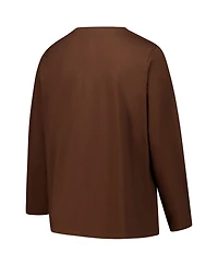 Fanatics Women's Brown Cleveland Browns Long Sleeve Scoop Neck T-Shirt