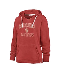 '47 Brand Women's Scarlet San Francisco 49ers Plus Clarity Kennedy Pullover Hoodie