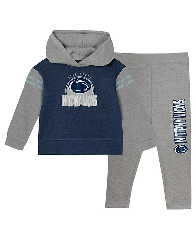 Outerstuff Girls Toddler 2-Piece Penn State Nittany Lions Clubhouse Pullover Hoodie and Legging Set